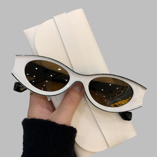 Vintage Punk Sunglasses for Women & Men - Retro Fashion Eyeglasses with PC Frame- UV 400